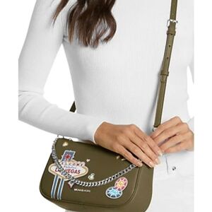 New Michael Kors Carmela Vegas Limited Edition Crossbody Pouchette